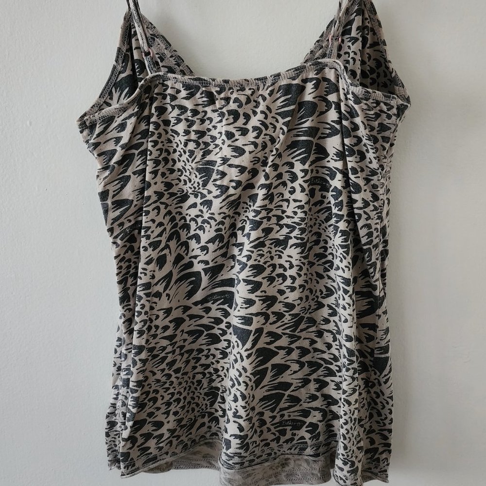 Billabong Gray Leopard Print Cami, Size Medium - image 6